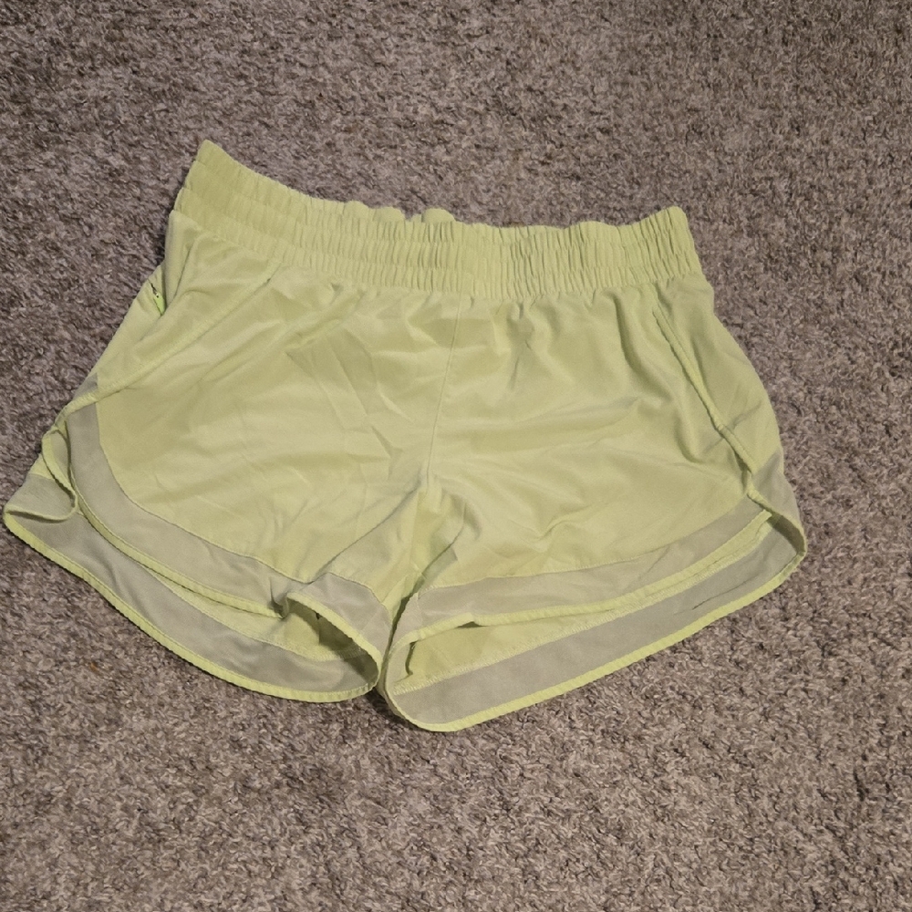 Athleta Light Green Athletic Shorts